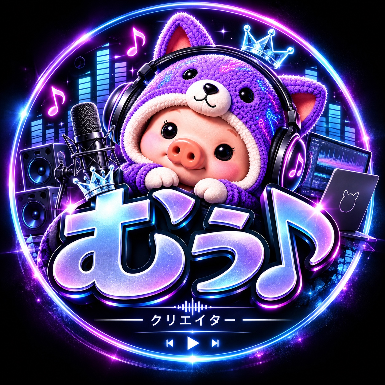 むぅ♪ クリエイターロゴ